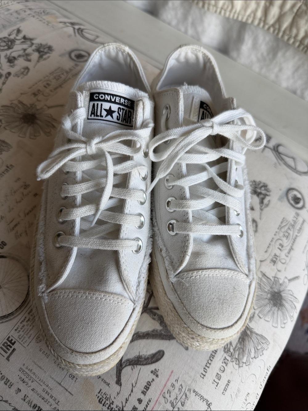 Converse White Canvas Low-Top All Star Sneakers